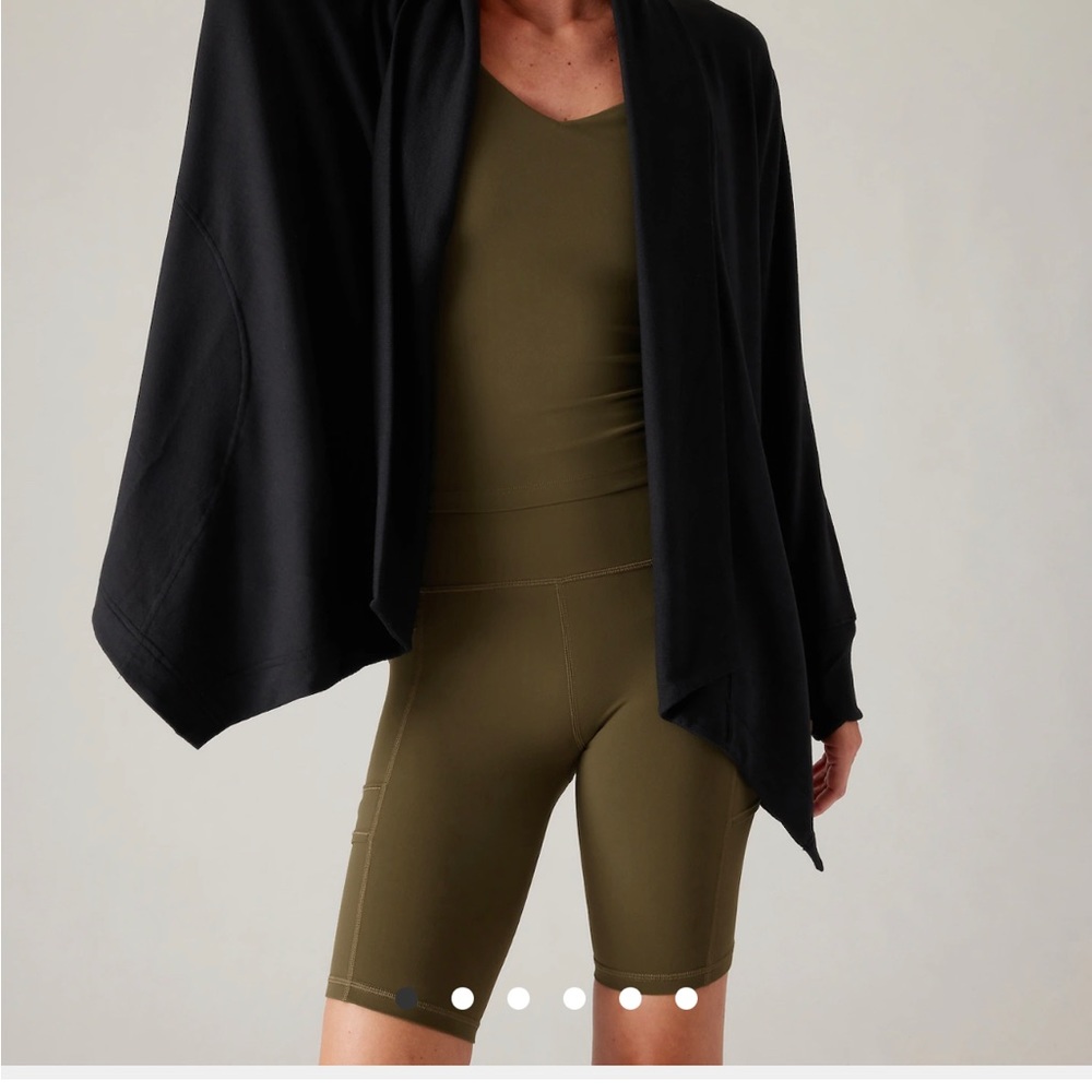 Athleta Black Pranayama II Wrap Cardigan